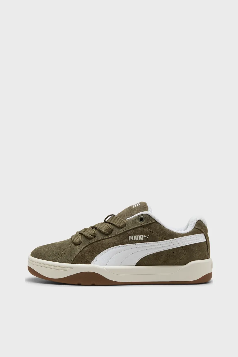 Оливкові замшеві снікерси Park LIfestyle Easy Suede Sneakers Unisex 3