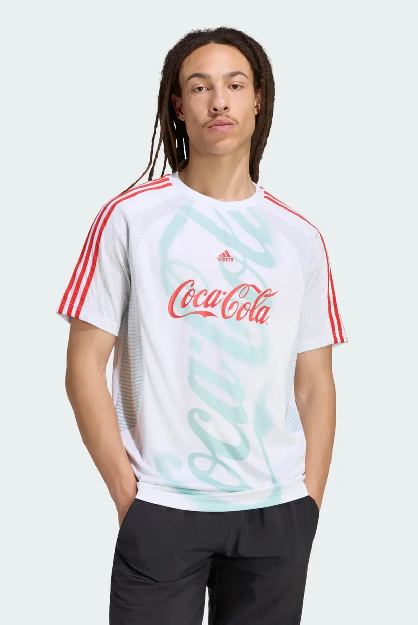 Чоловіча біла футболка з візерунком COCA COLA TEAMGEIST 26 3