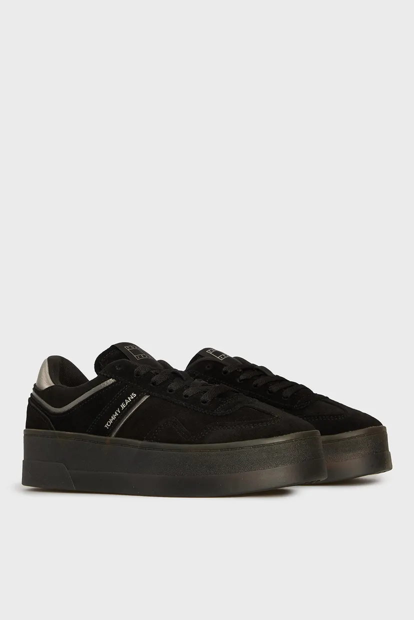 Женские черные замшевые сникерсы THE GREENWICH FLATFORM ELEVATED 3