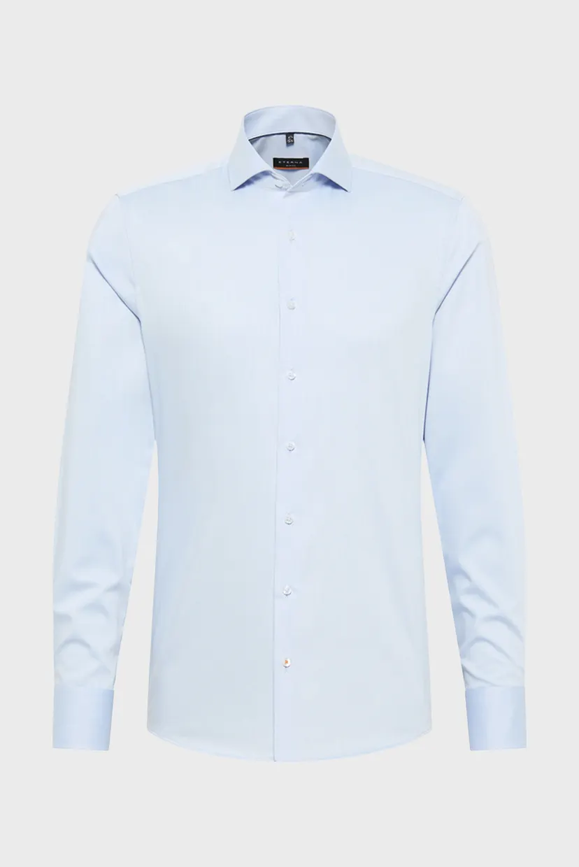 Мужская голубая рубашка SLIM FIT 5