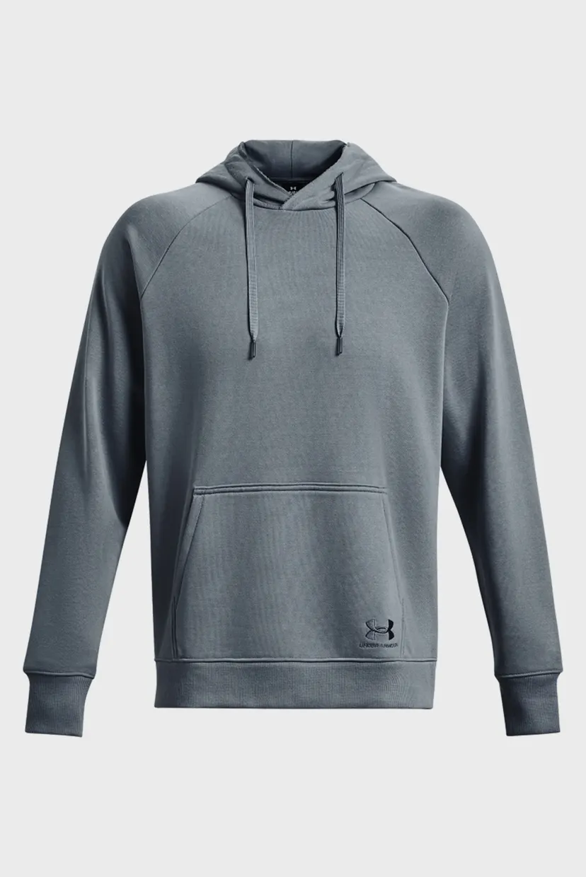 Чоловіче сіре худі UA Heavyweight Terry Hoodie 5