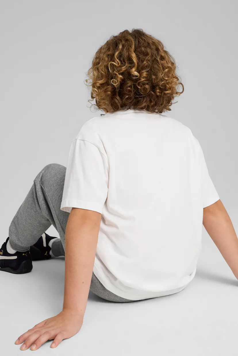 Детская белая футболка ESS Small No. 1 Logo Relaxed Tee Youth 3