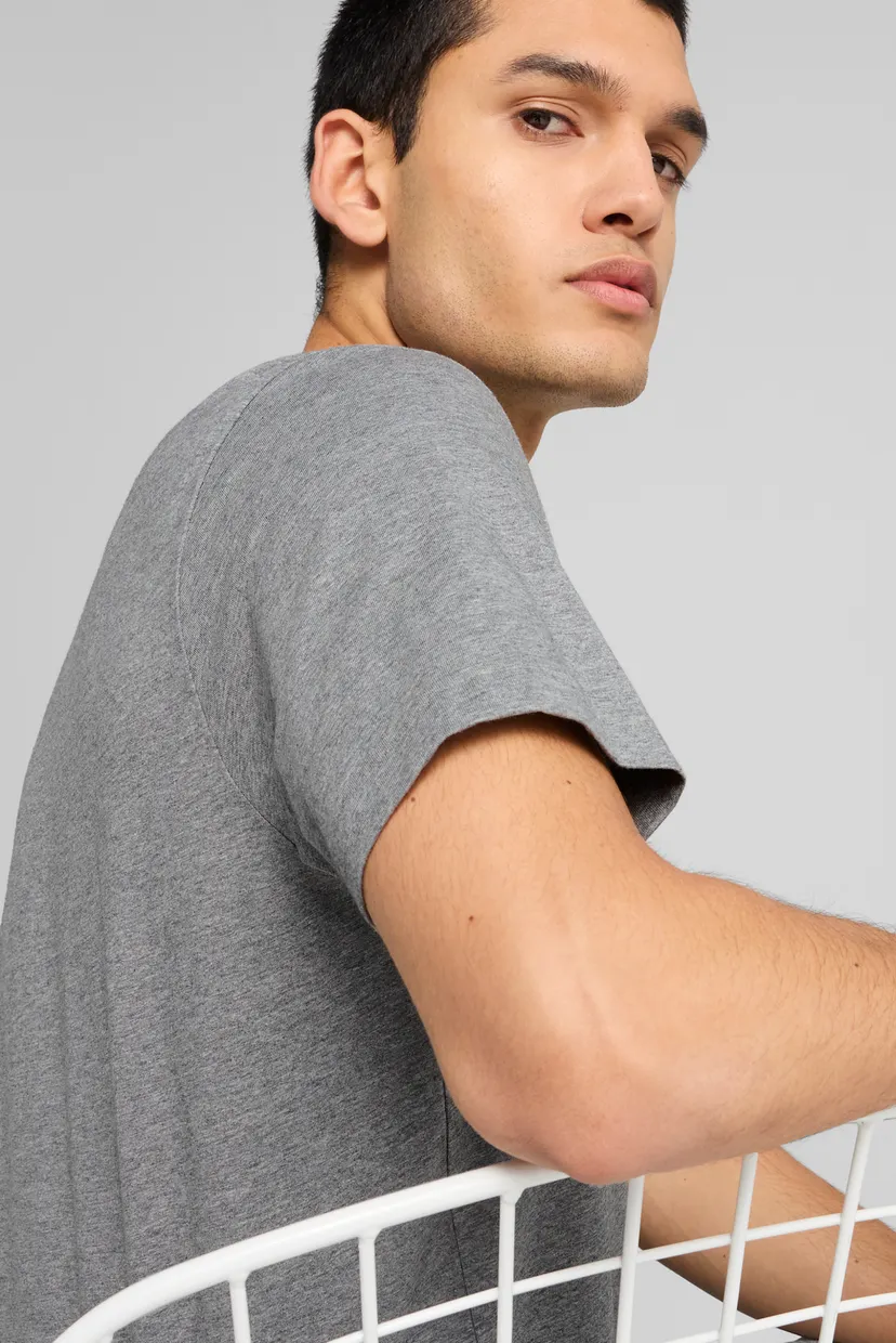 Чоловіча сіра футболка Essentials No. 1 Logo Tee Men 5