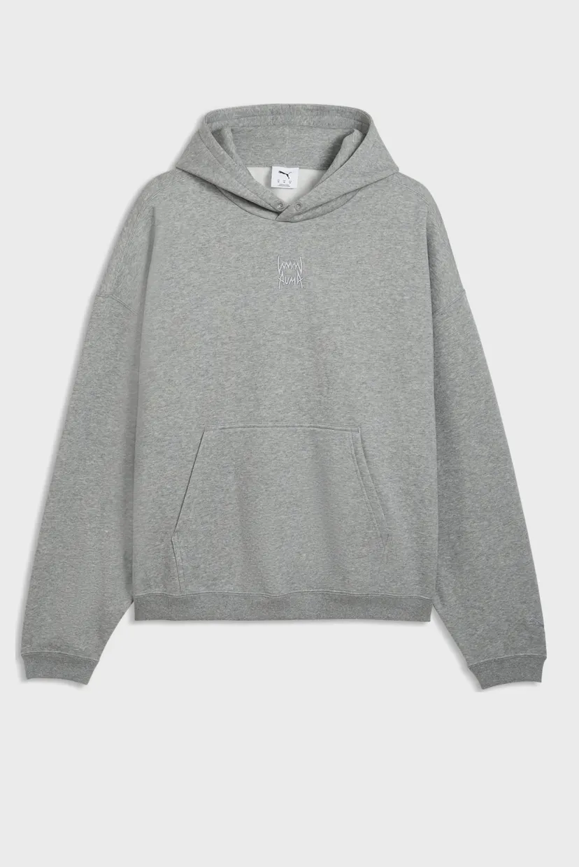 Чоловіче сіре худі Fundamentals Fleece Relaxed Basketball Hoodie Men 4