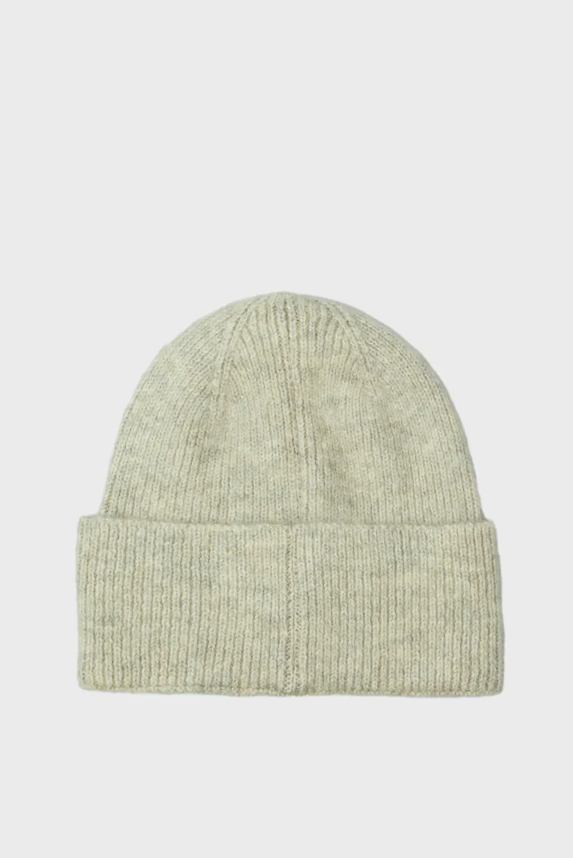 Мужская бежевая шапка RUBBERIZED BEANIE 3