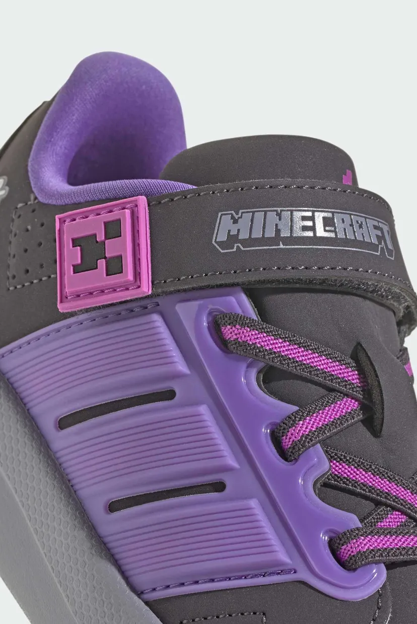 Детские черные кроссовки ADIDAS MINECRAFT LIGHTORAMA COURT CHILDREN 8