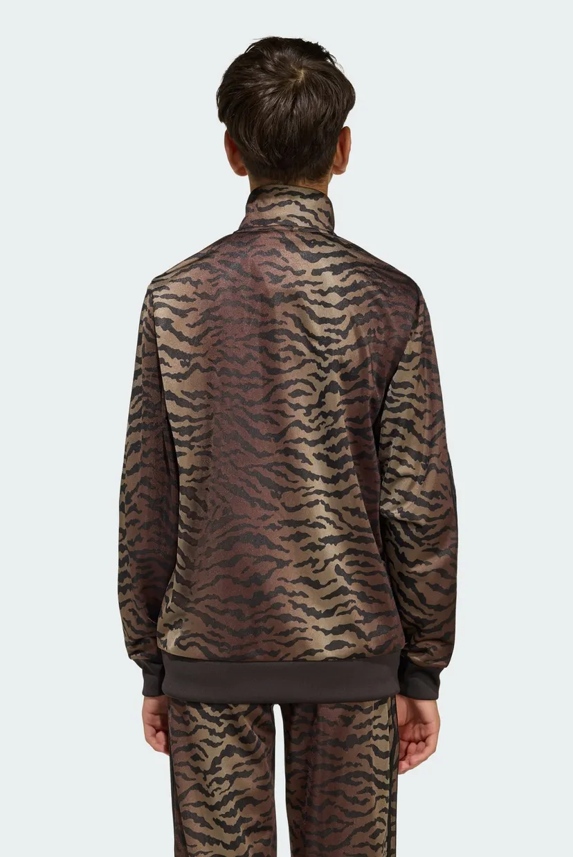 Дитяча коричнева спортивна кофта з візерунком FIREBIRD LOOSE AOP 8