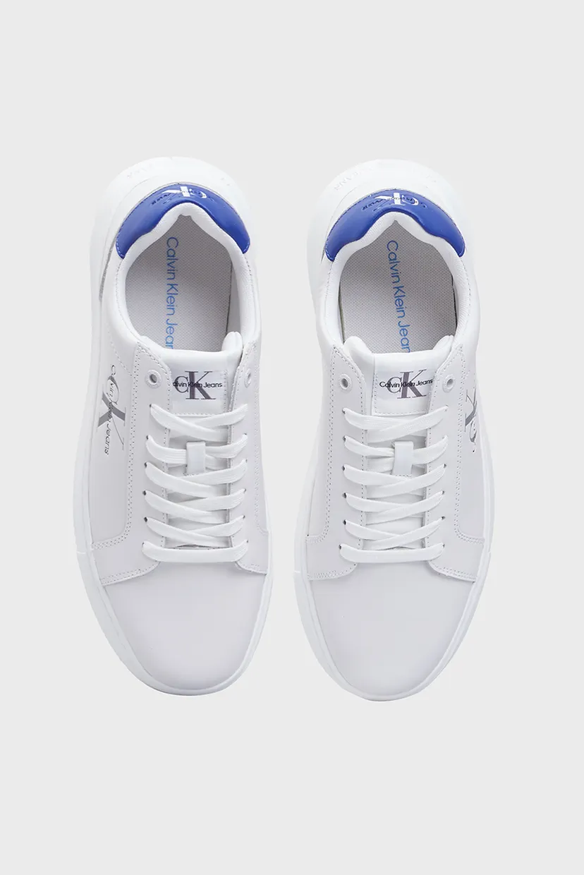 Чоловічі білі шкіряні снікерси CHUNKY CUPSOLE 4