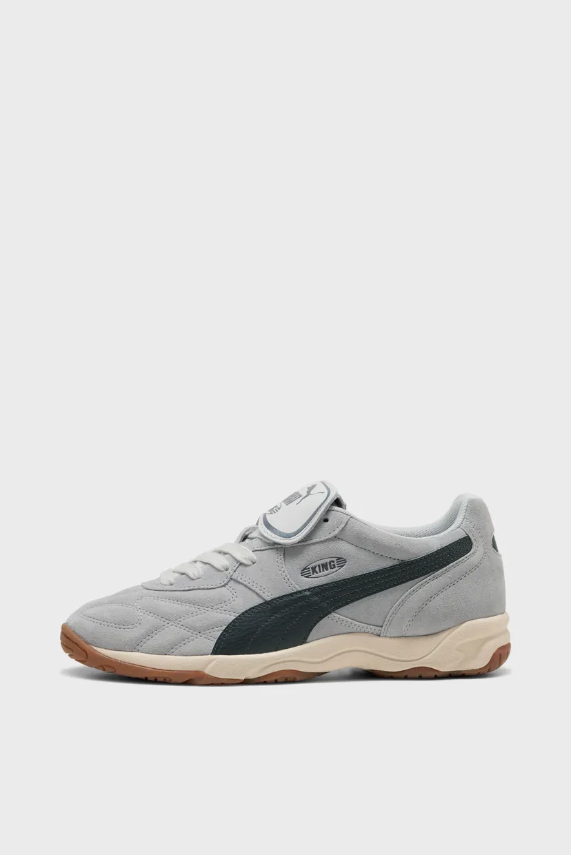 Серые замшевые кроссовки King Indoor Suede Sneakers Unisex 3