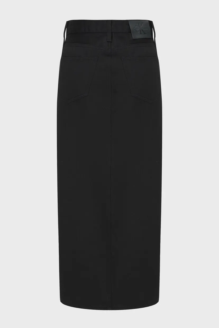 Жіноча чорна джинсова спідниця MAXI DENIM SKIRT 6