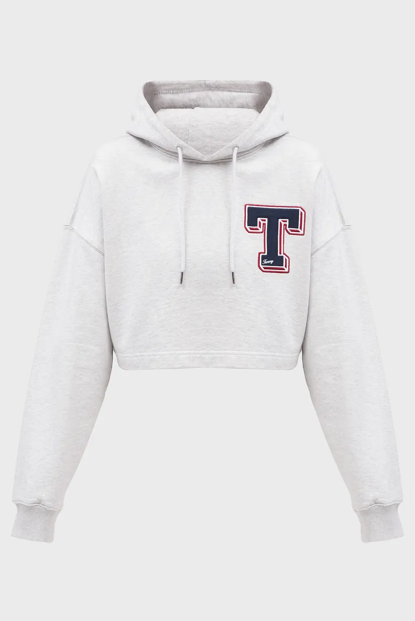 Жіноче світло-сіре худі TJW CRP LETTERMAN HOODIE 5