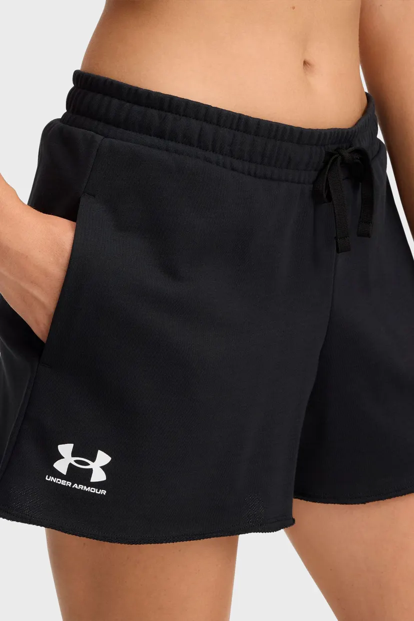 Жіночі чорні шорти UA Rival Terry Short 4