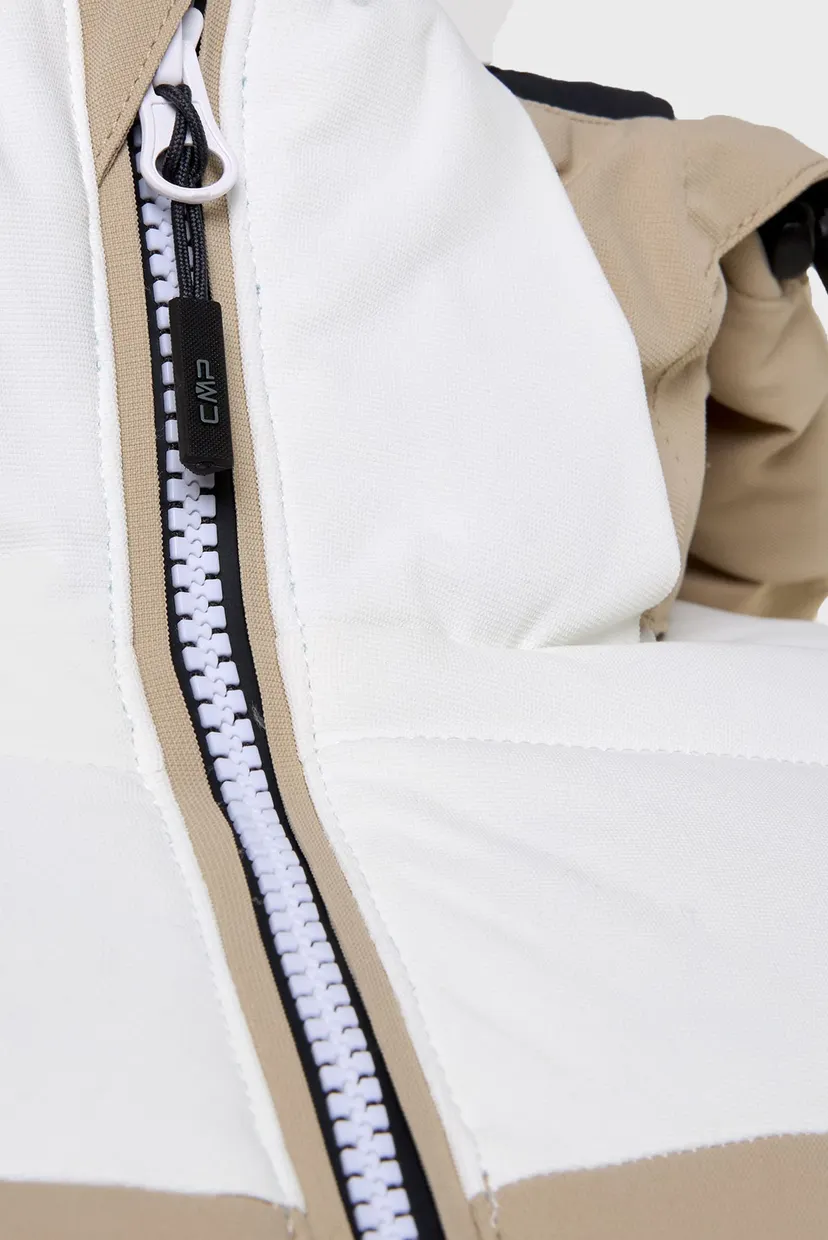 Жіноча бежева лижна куртка JACKET ZIP HOOD MECHANICAL STR 3