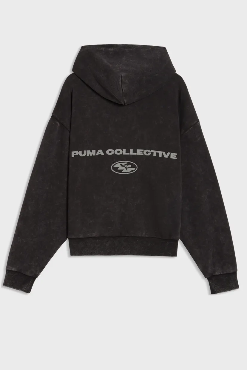 Чорне худі Boxy Washed Graphic Hoodie Unisex (унісекс) 6
