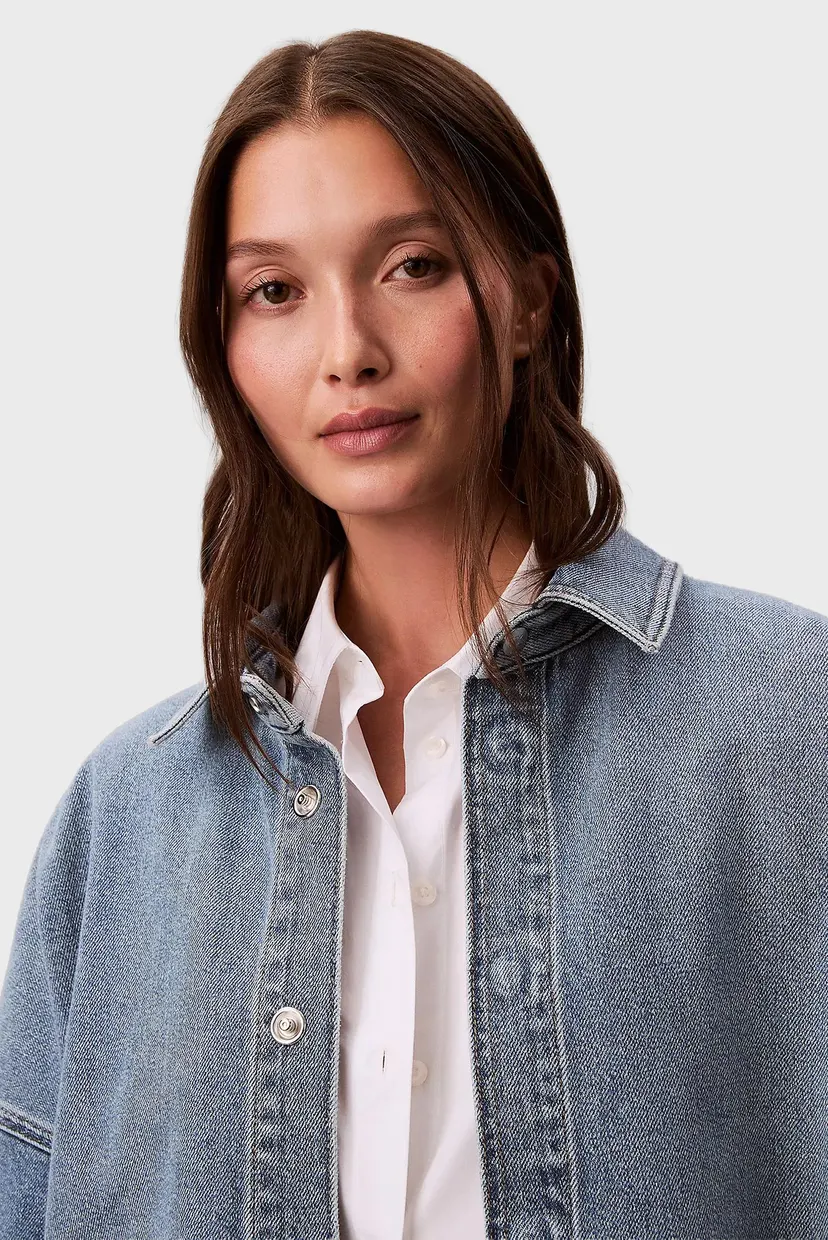 Жіноча блакитна джинсова сорочка DENIM BOYFRIEND 4