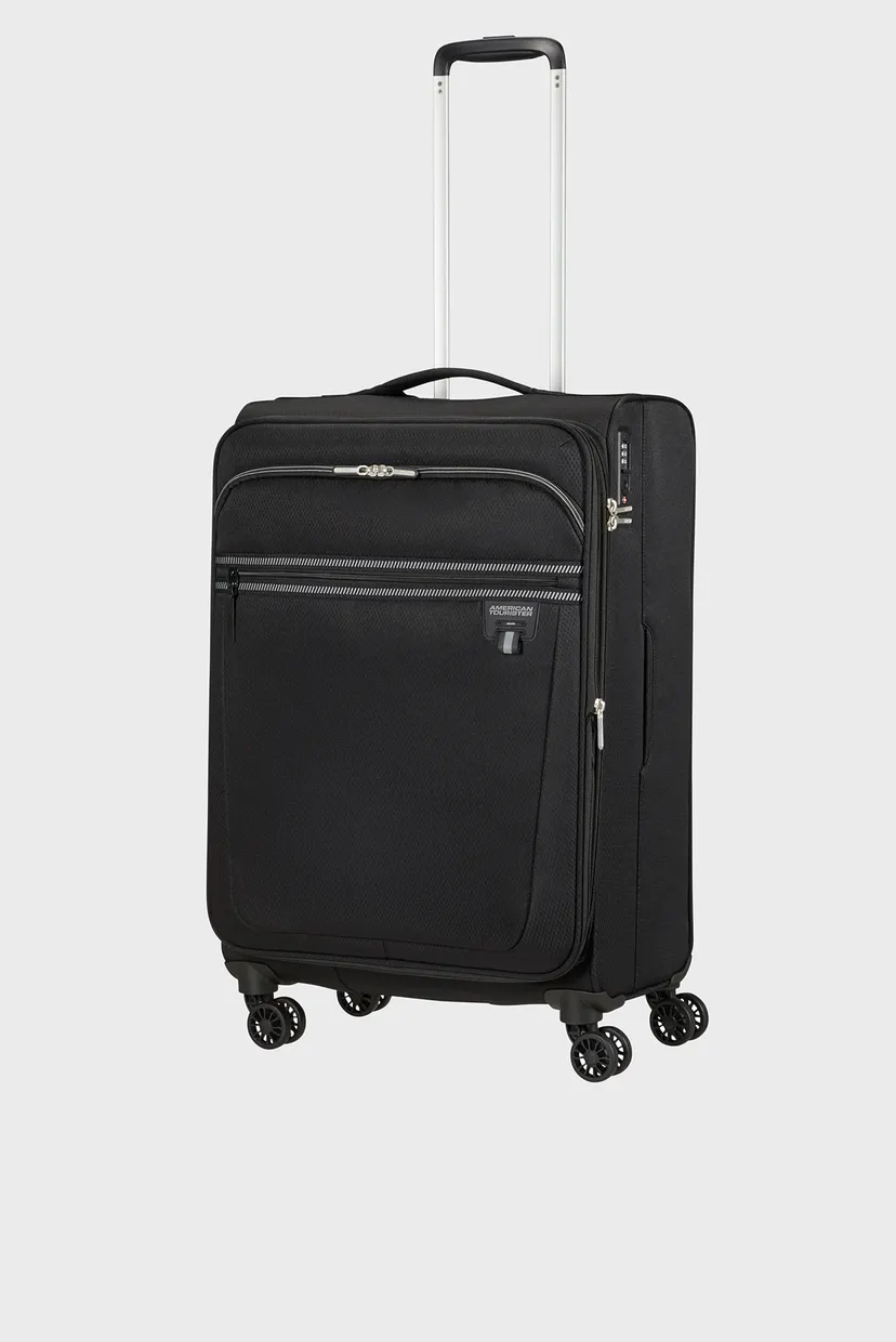 Черный чемодан 69 см AEROSPIN BLACK 3