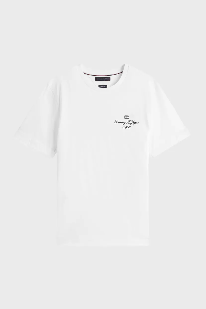 Чоловіча біла футболка OUTLINE FLAG SCRIPT 5