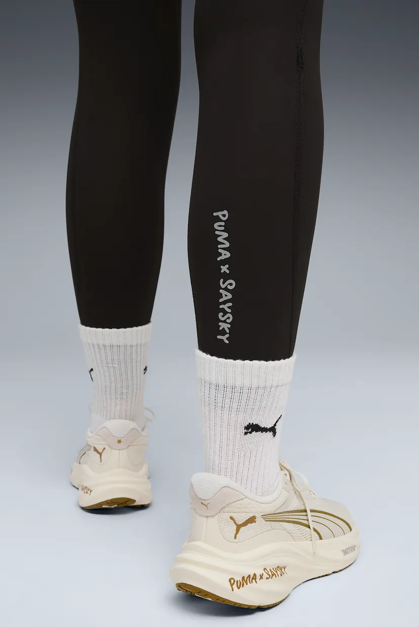 Жіночі чорні тайтси PUMA x SAYSKY Women's Running Fleece Tights 5