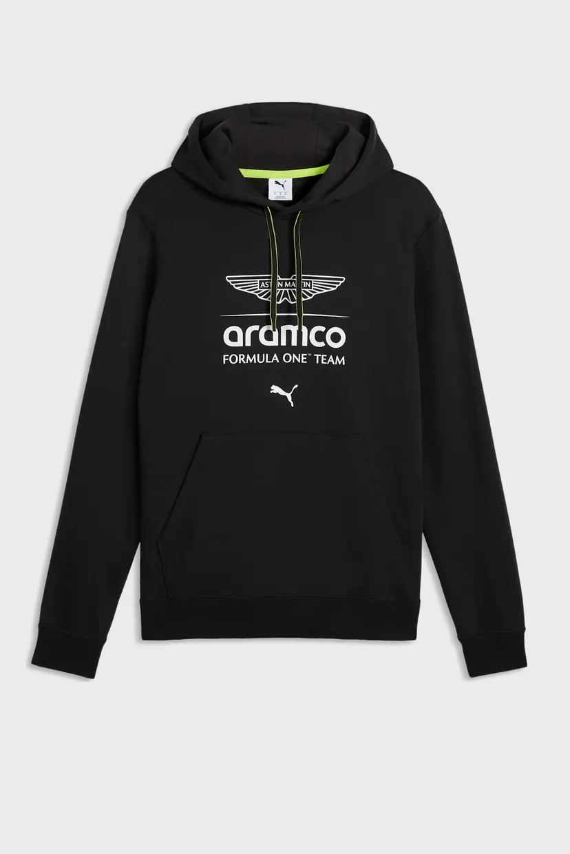 Мужское черное худи PUMA x ASTON MARTIN ARAMCO F1® TEAM Essentials Hoodie Men 4