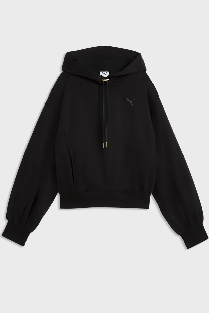 Женское черное худи HER Relaxed Fleece Hoodie Women 4