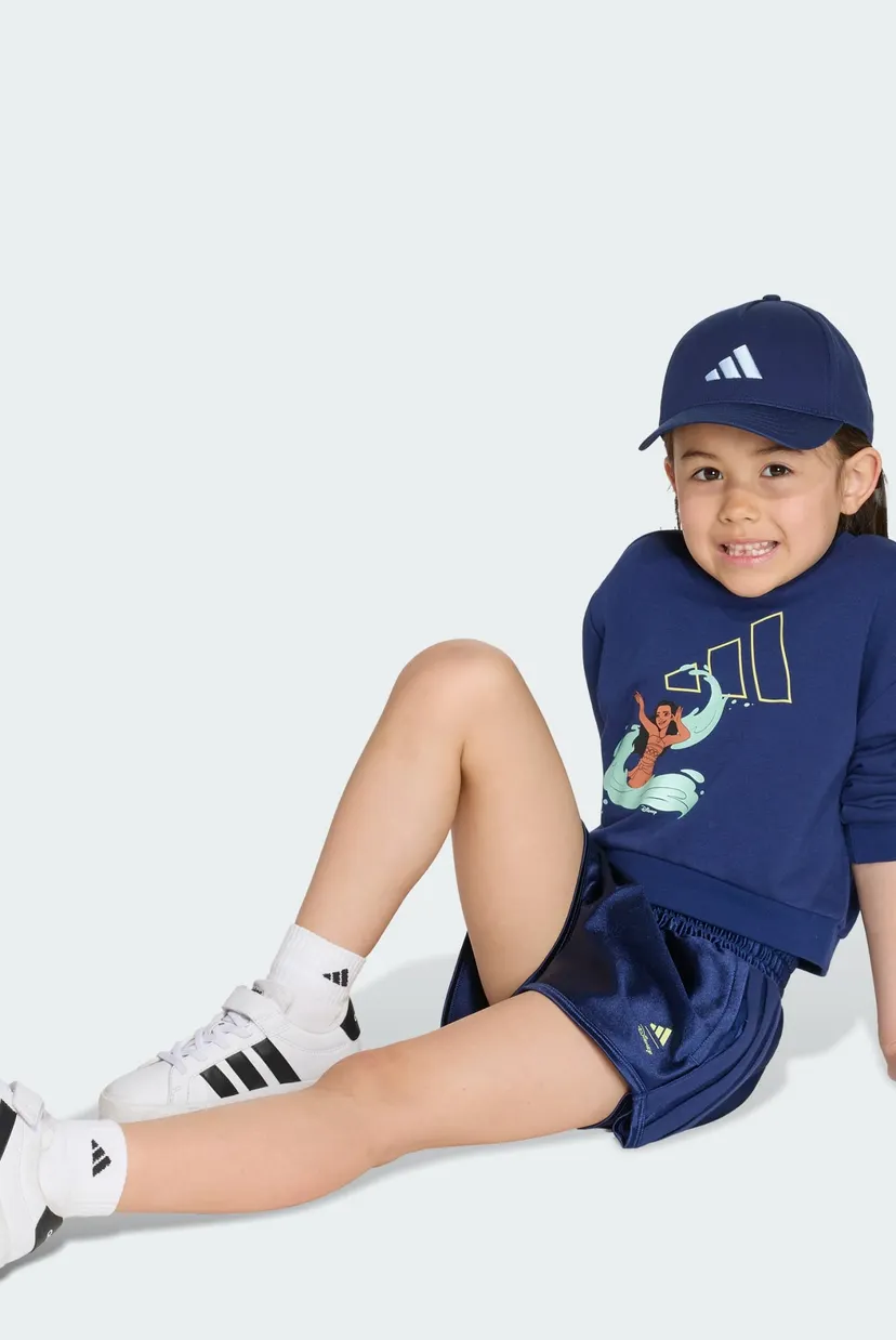 Детский темно-синий комплект одежды (свитшот, шорты)  ADIDAS DISNEY 5