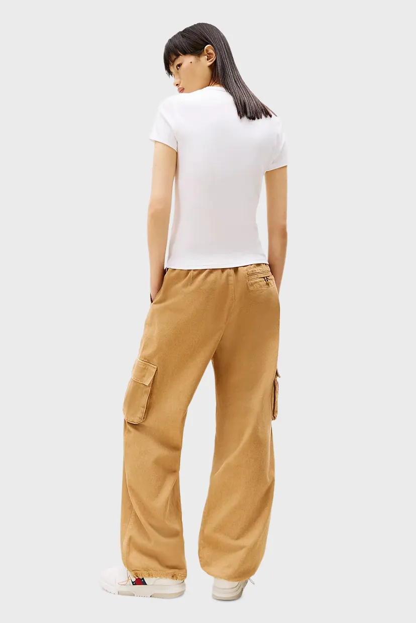 Женская белая футболка TJW SLIM ESSENTIAL RIB SS EXT 3
