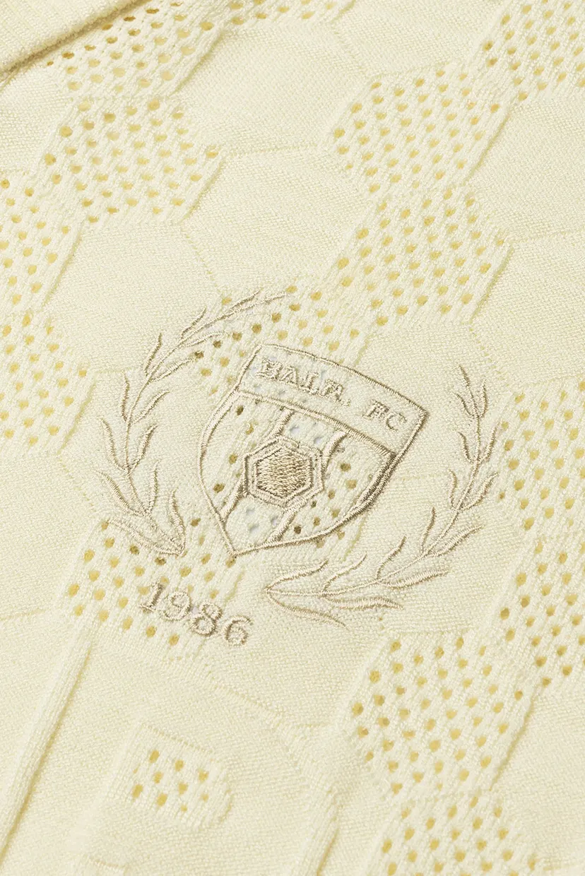 Чоловіче біле поло GOTL Knit Football Jersey 4
