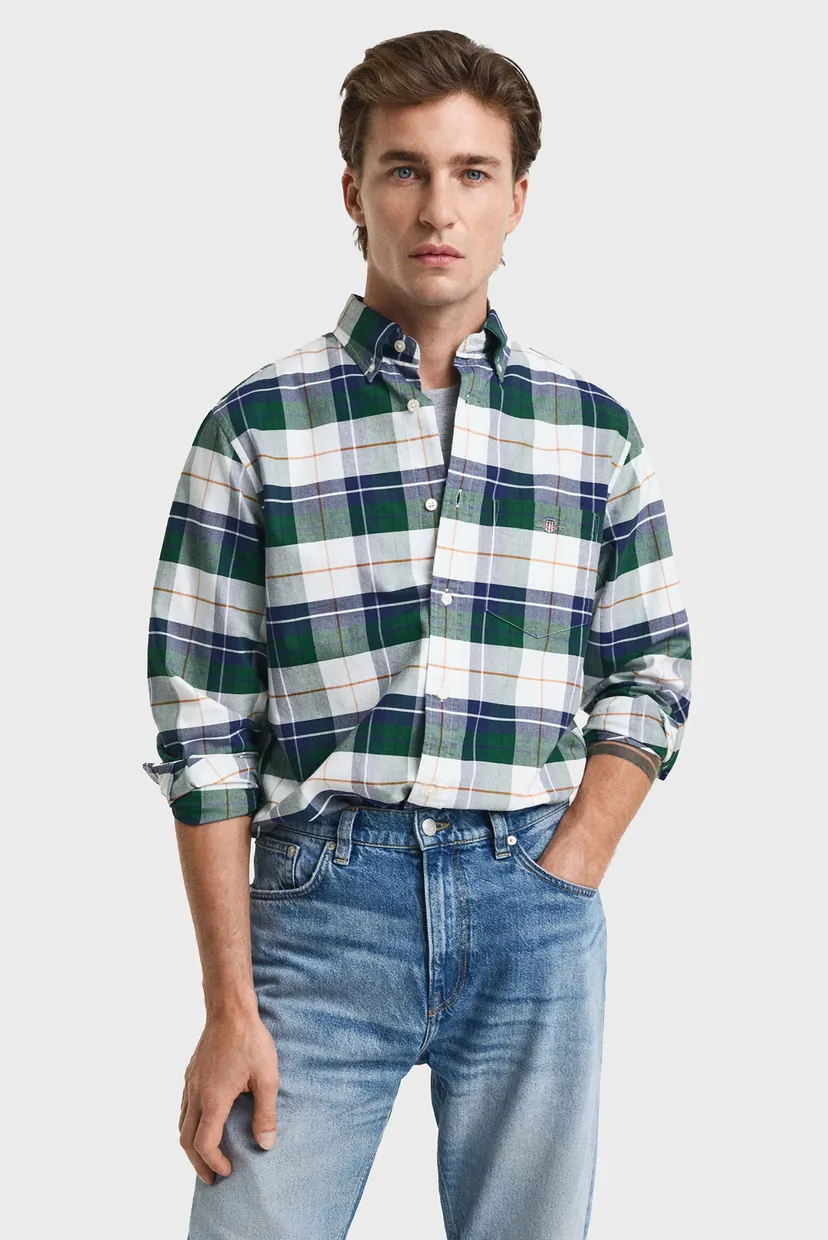 Мужская рубашка в клетку REG CLASSIC OXFORD CHECK 5