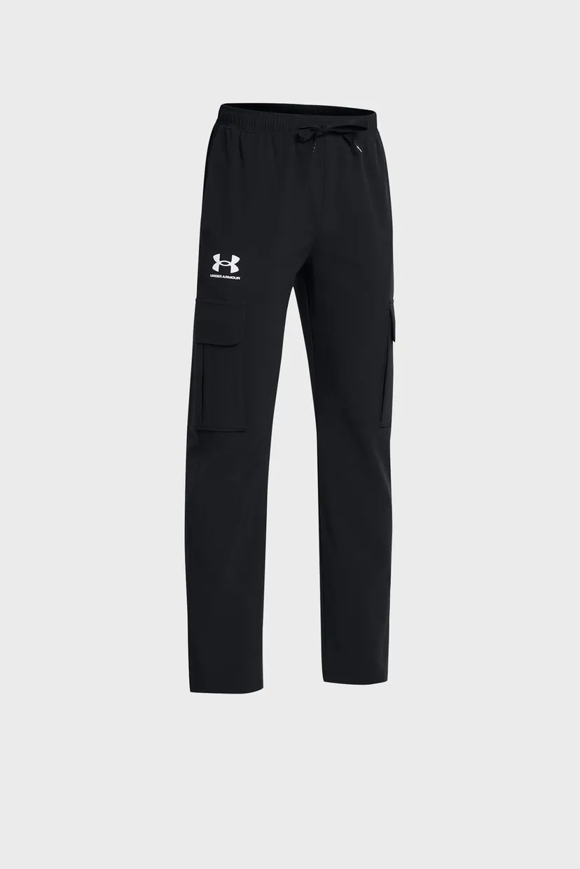 Детские черные спортивные брюки UA B Icon Woven Pant 3