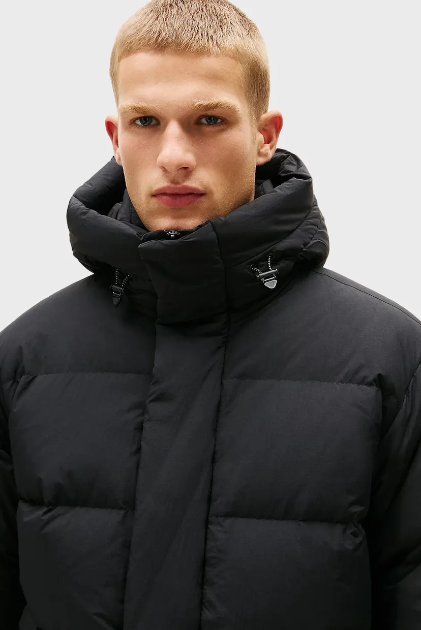 Мужской черный пуховик PUFFER 4