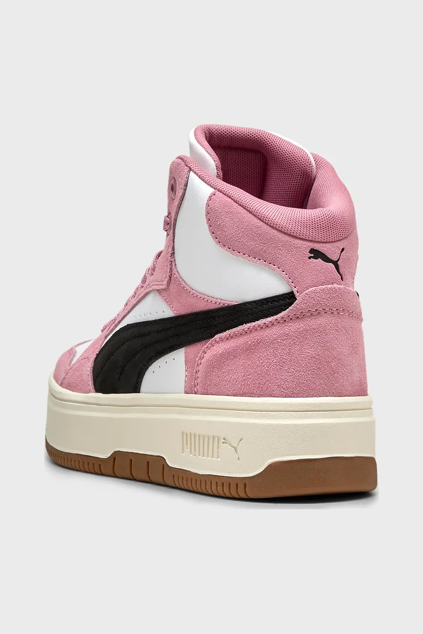 Жіночі рожеві замшеві кросівки Rebound Femme Mid Sneakers Women 5
