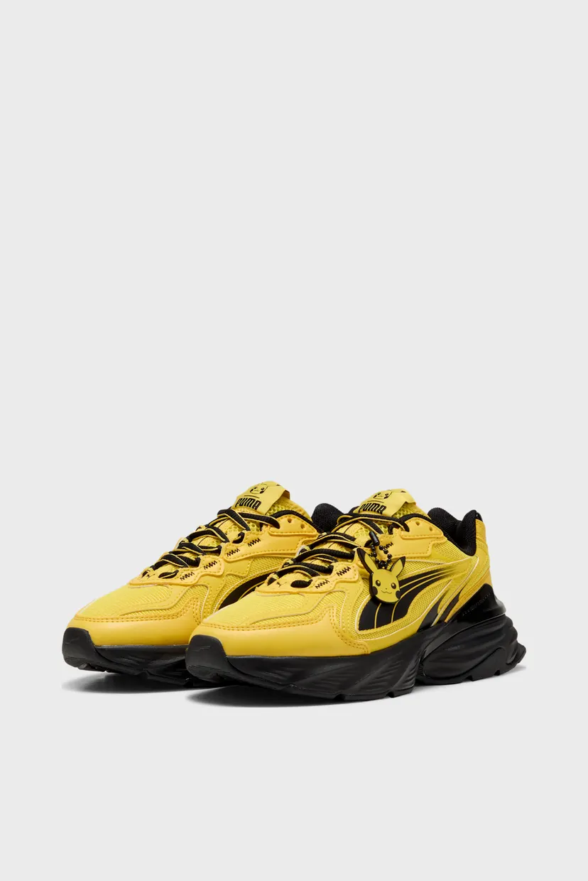 Жёлтые кроссовки PUMA x POKÉMON Fade Pikachu Sneakers Youth 3