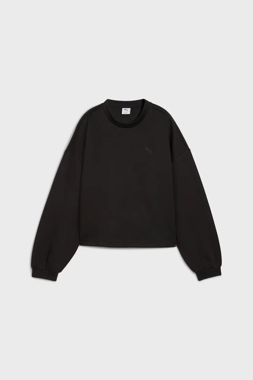 Женский черный свитшот Wardrobe Essentials Oversized Crew Women 4