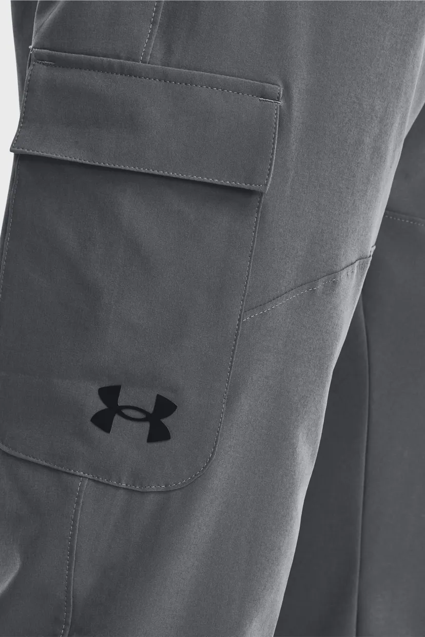 Мужские темно-серые спортивные брюки UA Stretch Woven Cargo Pants 4