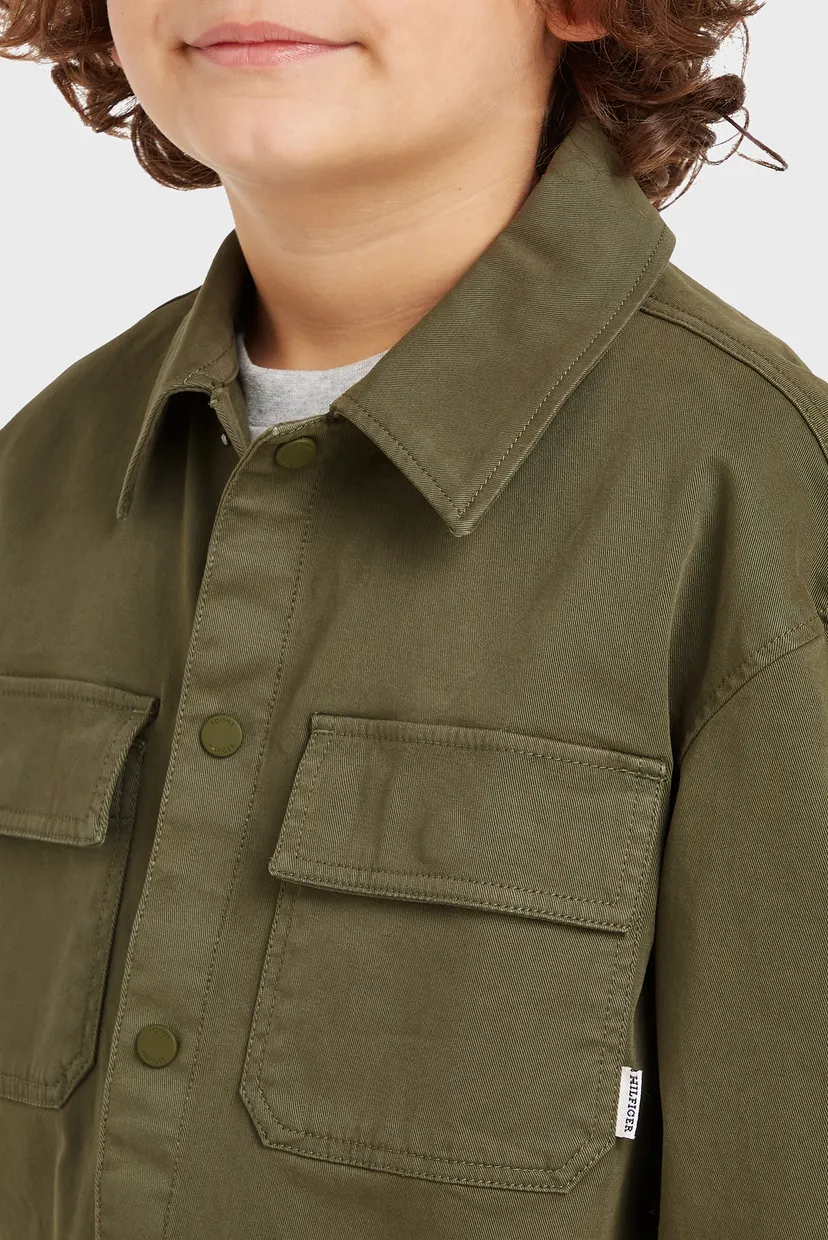 Дитяча оливкова сорочка UTILITY OVERSHIRT LS 3