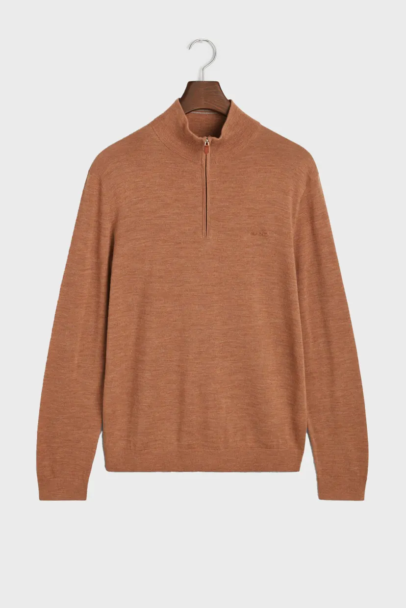 Чоловіча бежева вовняна кофта EXTRAFINE MERINO WOOL HALF ZIP 5