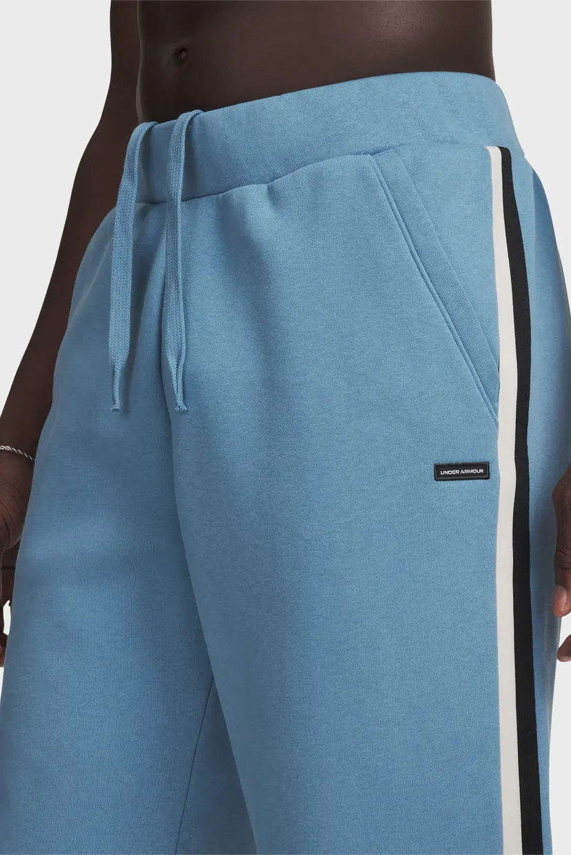 Мужские голубые спортивные брюки UA Icon Heavy Rib Jogger 4