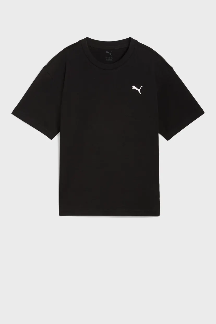 Детская черная футболка WARDROBE ESS Boxy Tee Youth 3
