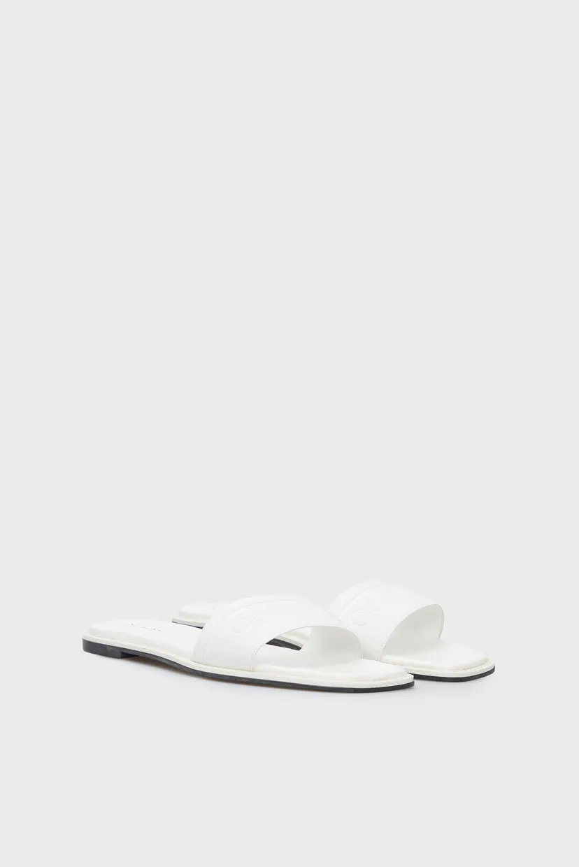 Женские белые слайдеры FLAT SLIDE HE 3