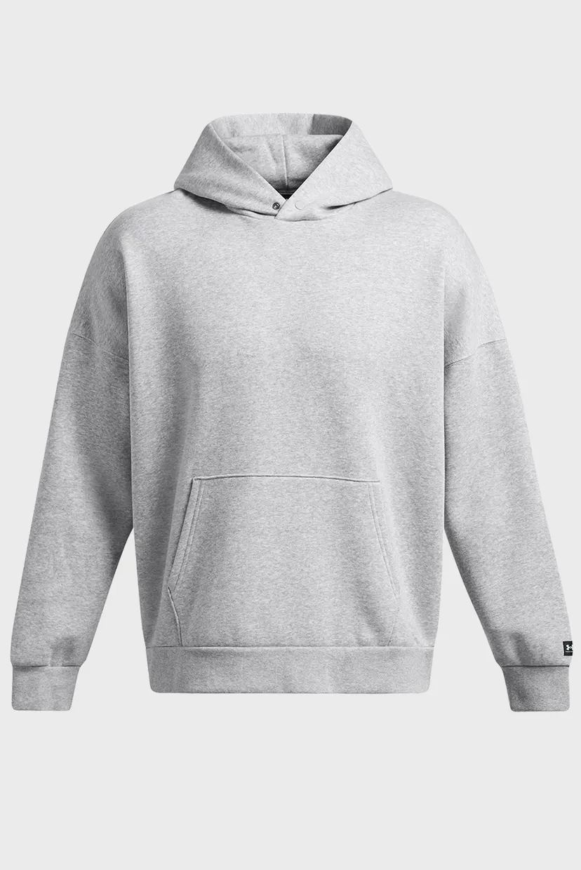 Чоловіче світло-сіре худі UA Icon Fleece OS Hood 5