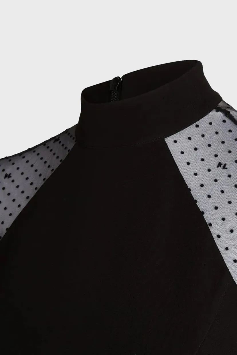 Женское черное платье LSLV KL MESH DRESS 3