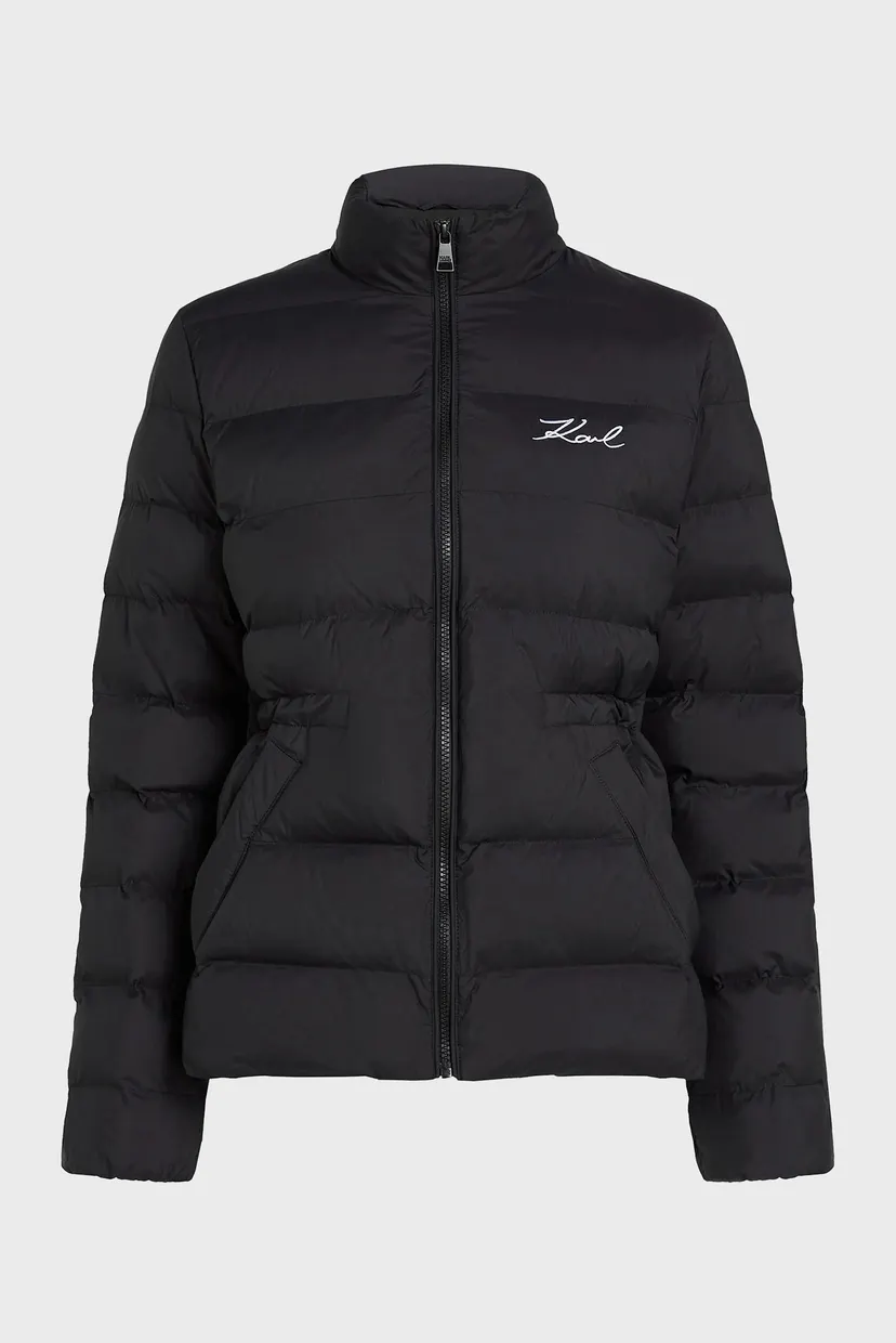 Женская черная куртка puffer jacket 5