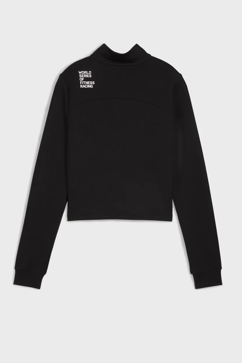 Жіночий чорний світшот PUMA x HYROX CLOUDSPUN Quarter-Zip Top Women 7