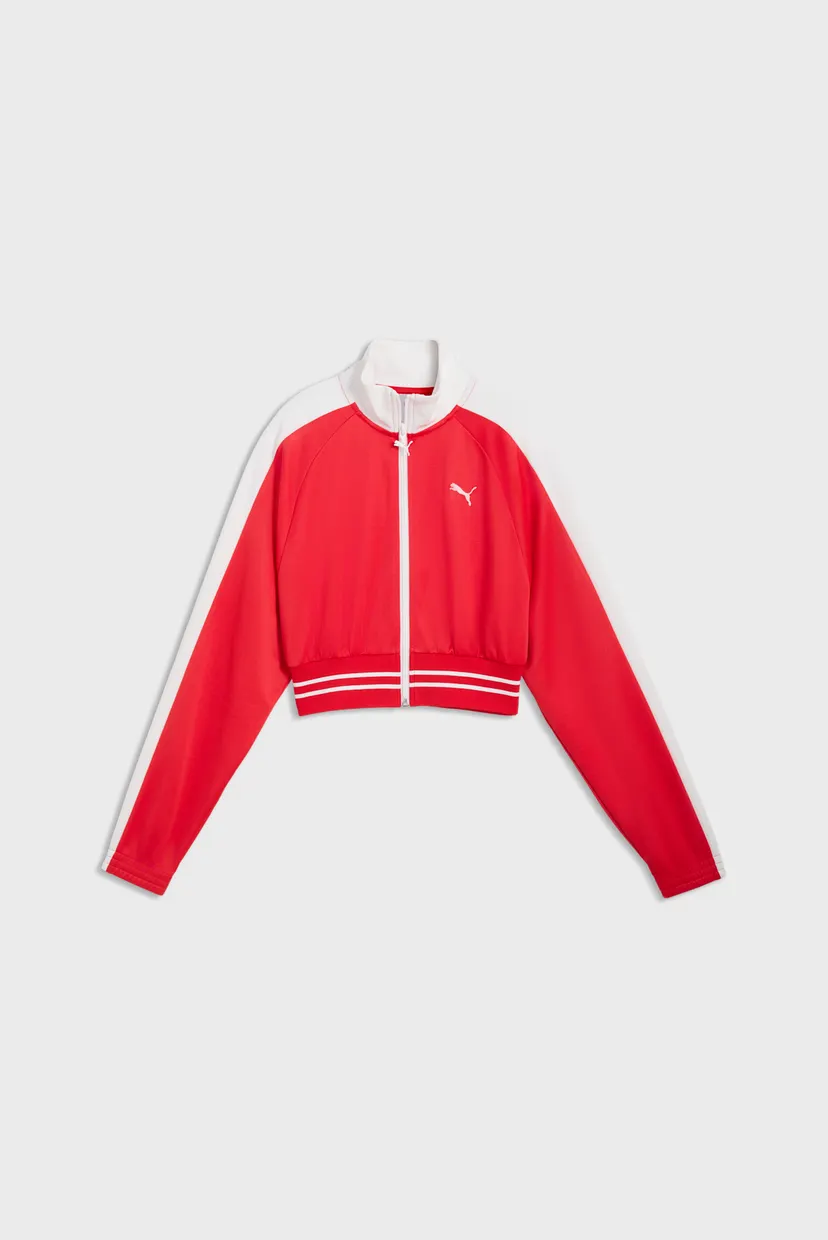 Жіноча червона спортивна кофта T7 Cropped Track Jacket Women 5