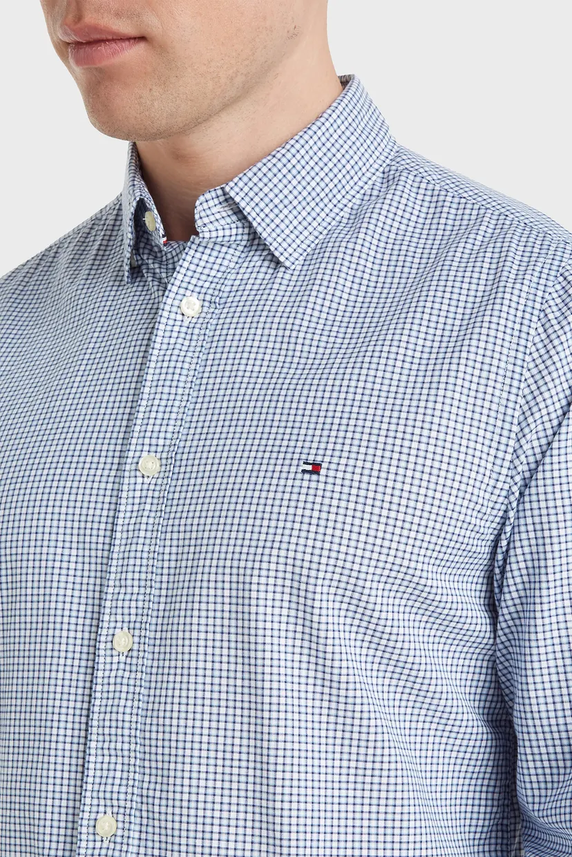 Мужская рубашка в клетку NATURAL SOFT MINI CHECK SF 3