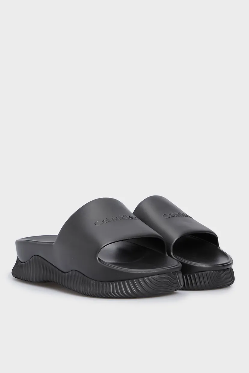 Женские черные слайдеры FLATFORM SLIDE EVA 3