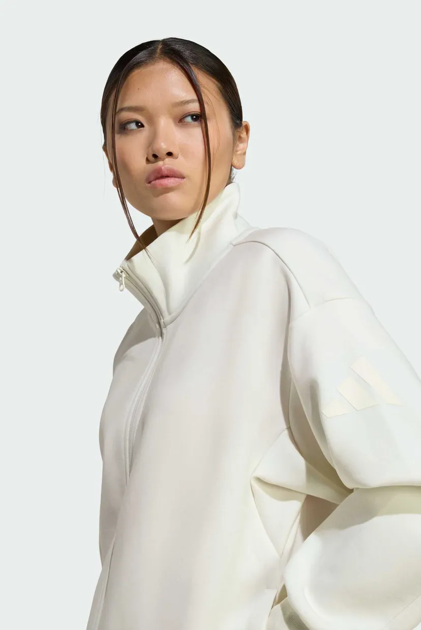 Жіноча біла спортивна кофта ALL SZN Soft Lux Loose Full-Zip 4
