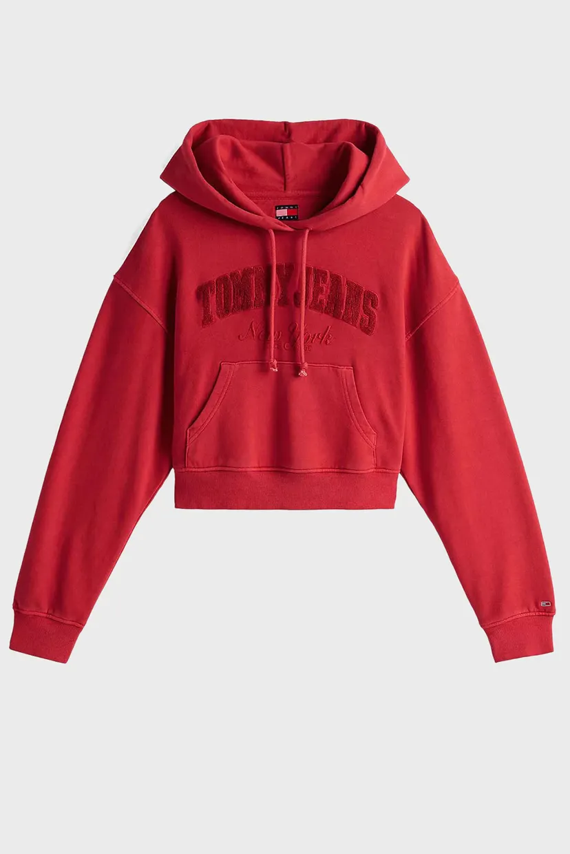 Жіноче червоне худі TJW BOXY CRP GMD VARSITY 5