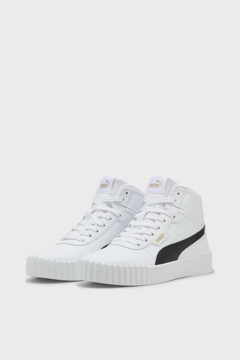 Женские белые кожаные сникерсы Carina 3.0 Mid Sneakers Women 3