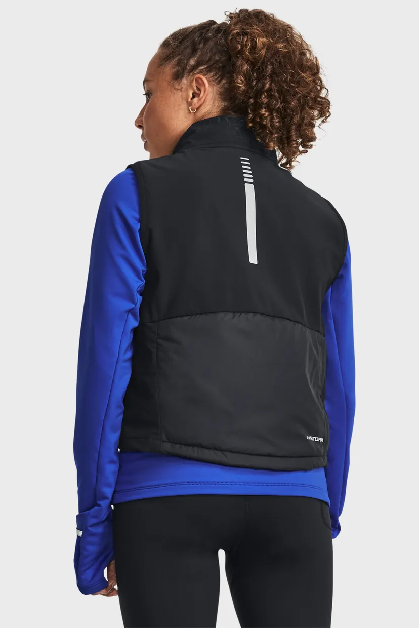 Женский черный жилет UA STRM SESSION RUN VEST 3